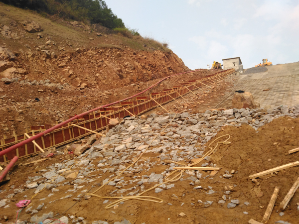 车载搅拌泵湖南永州工地现场总览