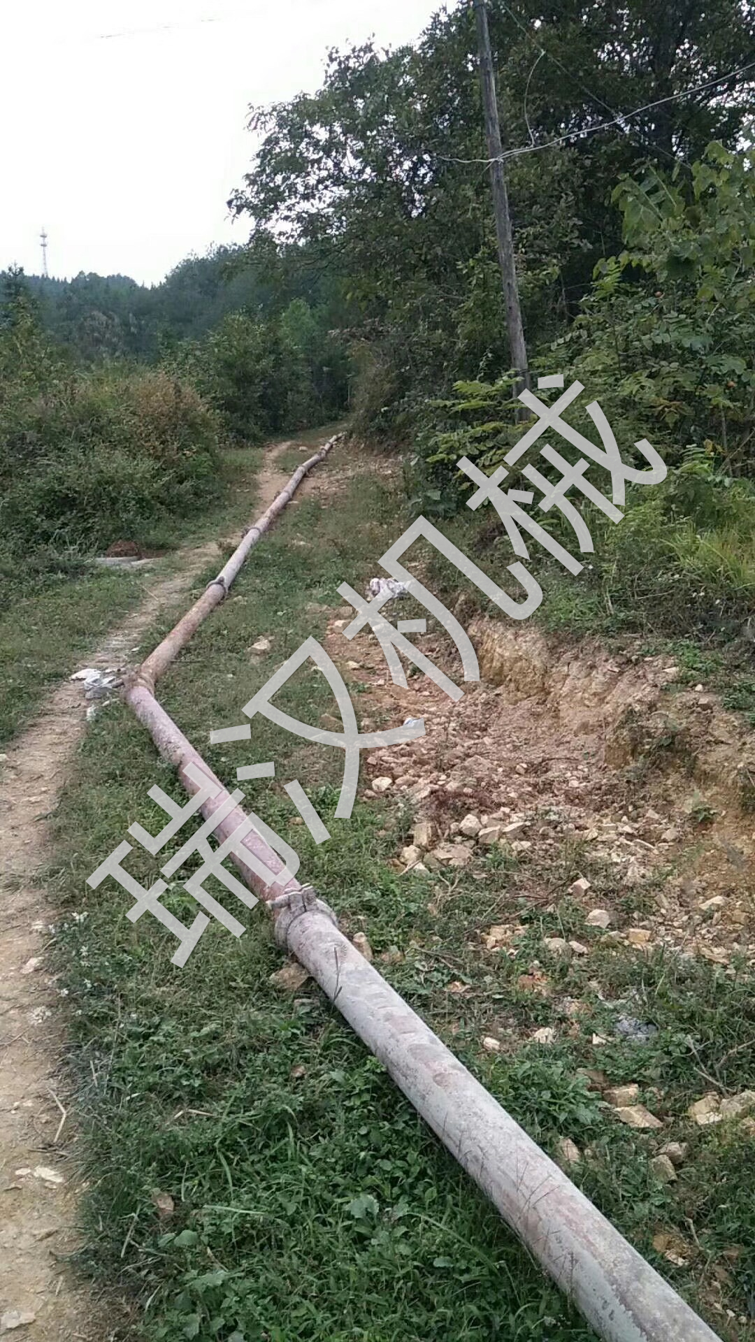 车载搅拌泵288米泵送现场7