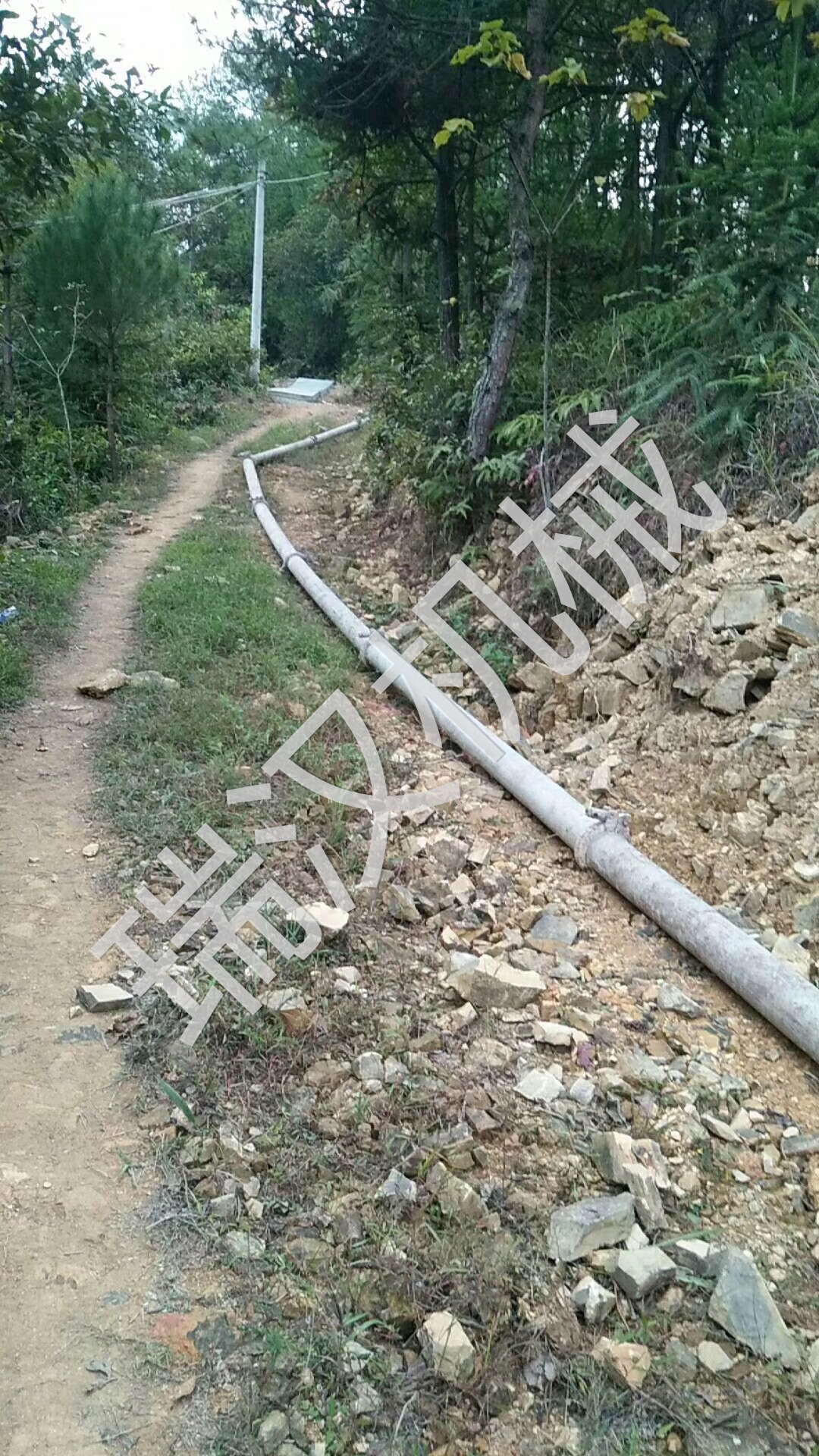 车载搅拌泵288米泵送现场6