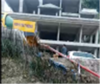车载搅拌泵水平300米施工视频