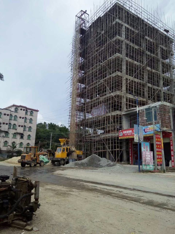 搅拌输送一体机广西北海工地现场